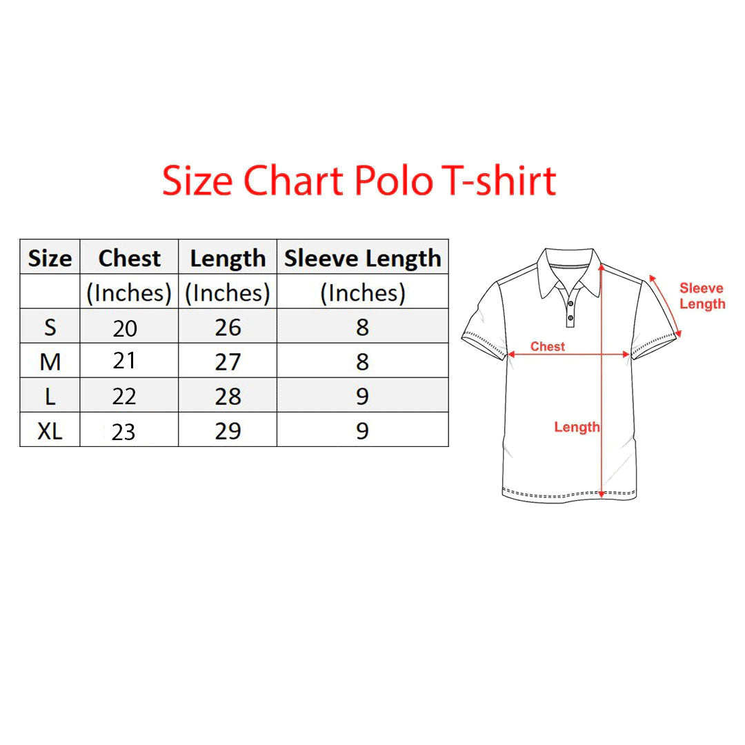 LC Imported Black-White EMB Logo Polo Shirt